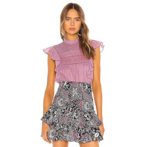 Isabel Marant Pink Ruffle Top - Picture 2 of 9